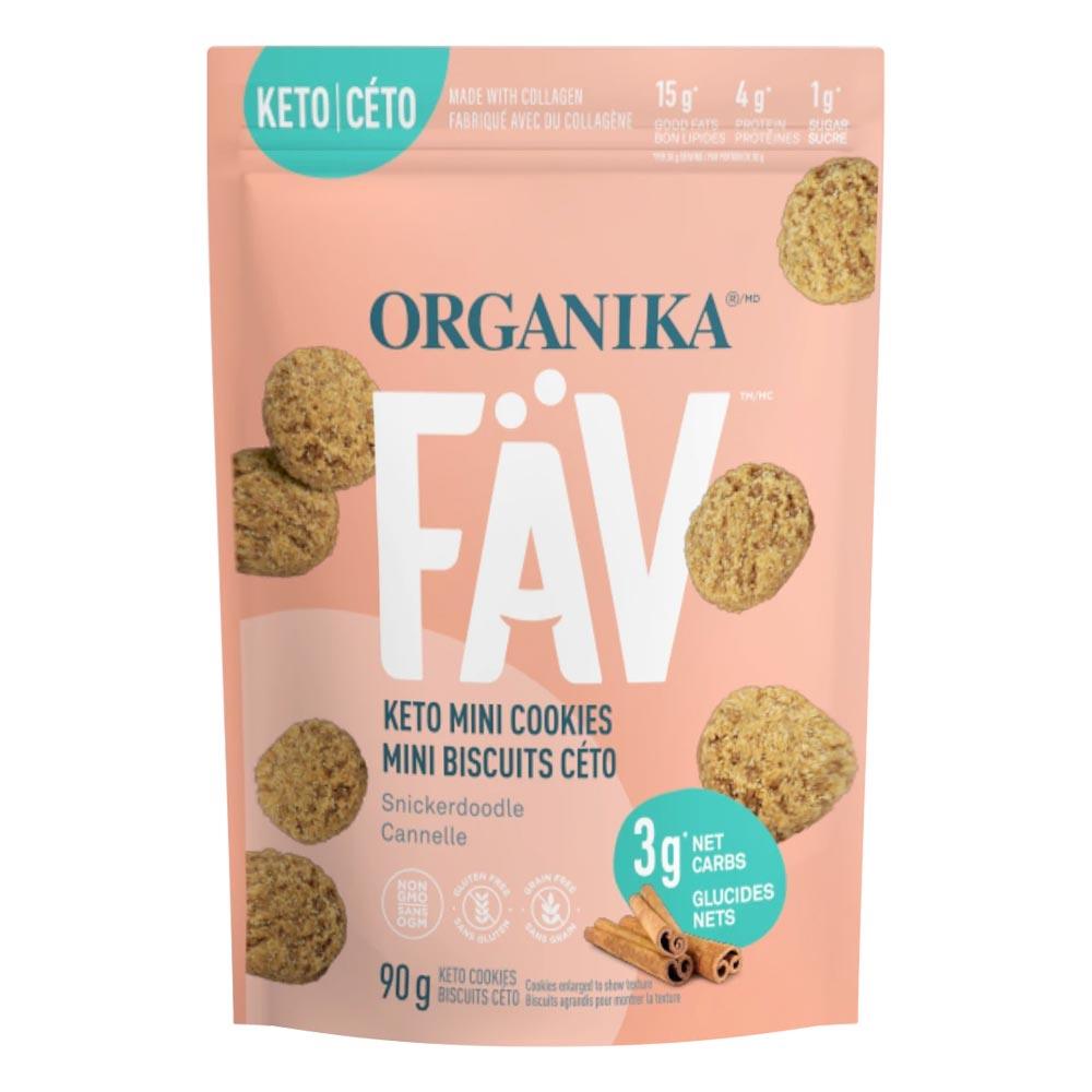 Organika Fav Keto Mini Cookies Snickerdoodle 90g - Nature's Source Inc