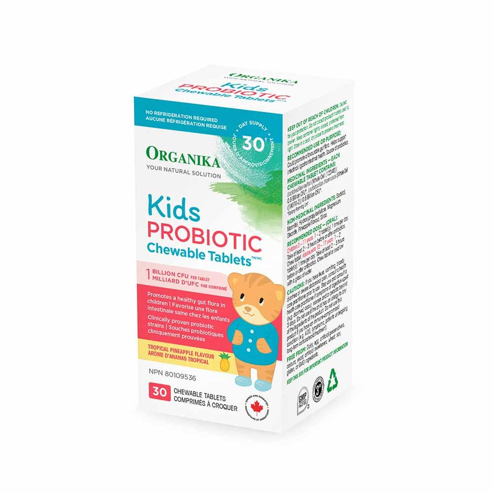 Organika Kids Probiotic 1 Billion CFU 30 Chewable Tablets - Nature's Source Inc