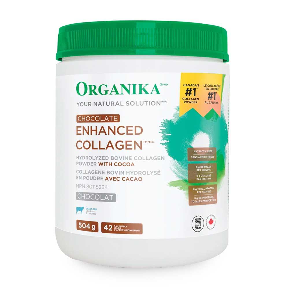 Organika Enhanced Collagen Chocolate 504g - Nature's Source Inc