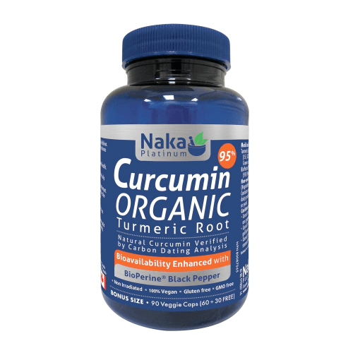 Naka Organic Curcumin with Black Pepper 90 Veg - Caps - Nature's Source Inc