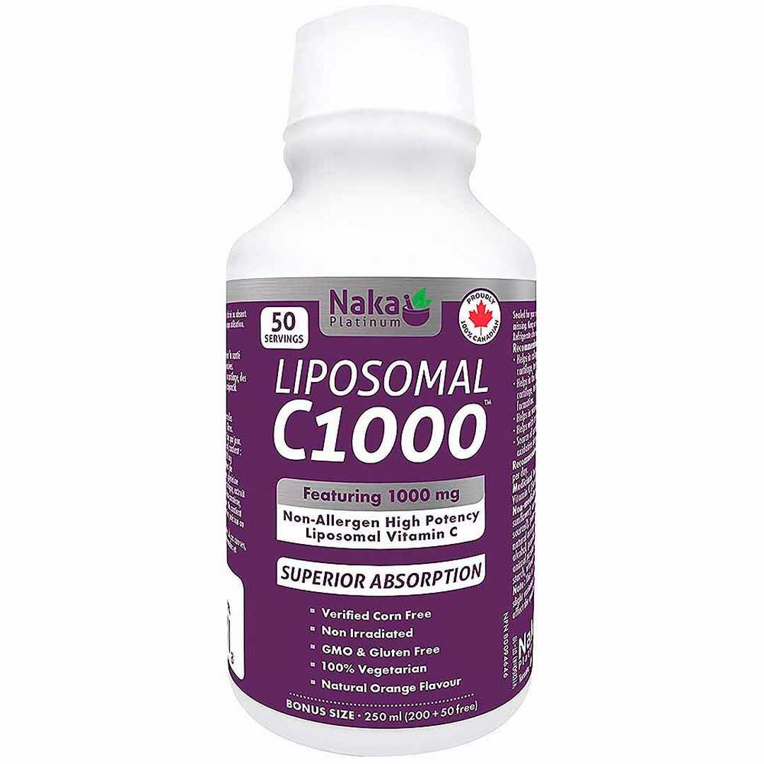 Naka Platinum Liposomal C1000 - 250ml - Nature's Source Inc