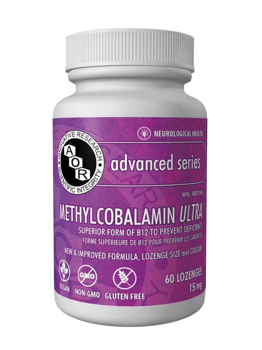 AOR Methyl B12 15mg 60 Lozenges - Nature's Source Inc