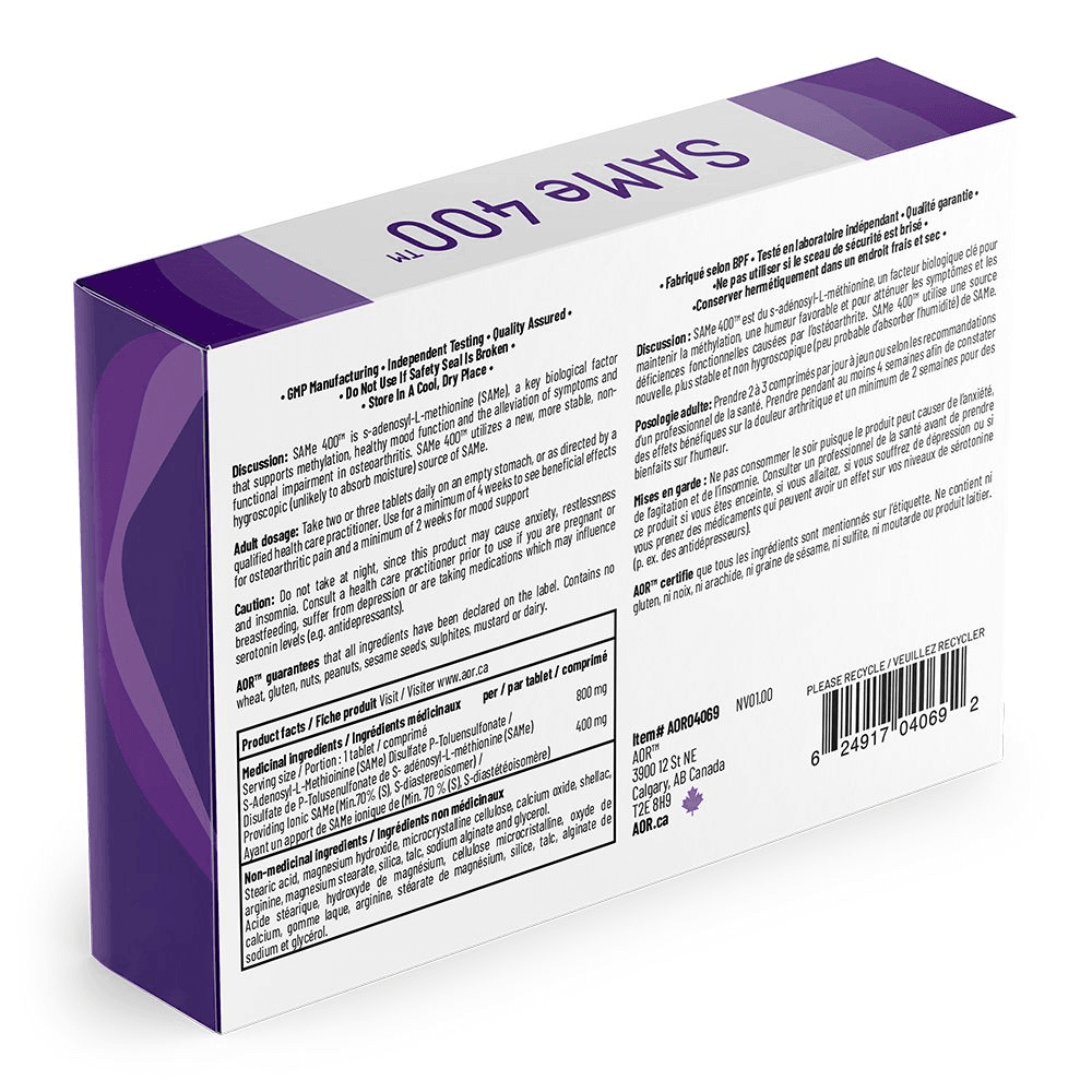 AOR SAMe 60 Tablets - Nature's Source Inc