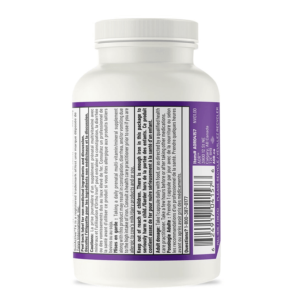 AOR Ortho Iron 30 Veg - Caps - Nature's Source Inc