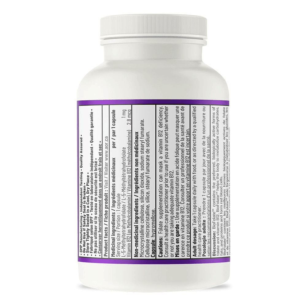 AOR Biofolate 30 Veg - Caps - Nature's Source Inc