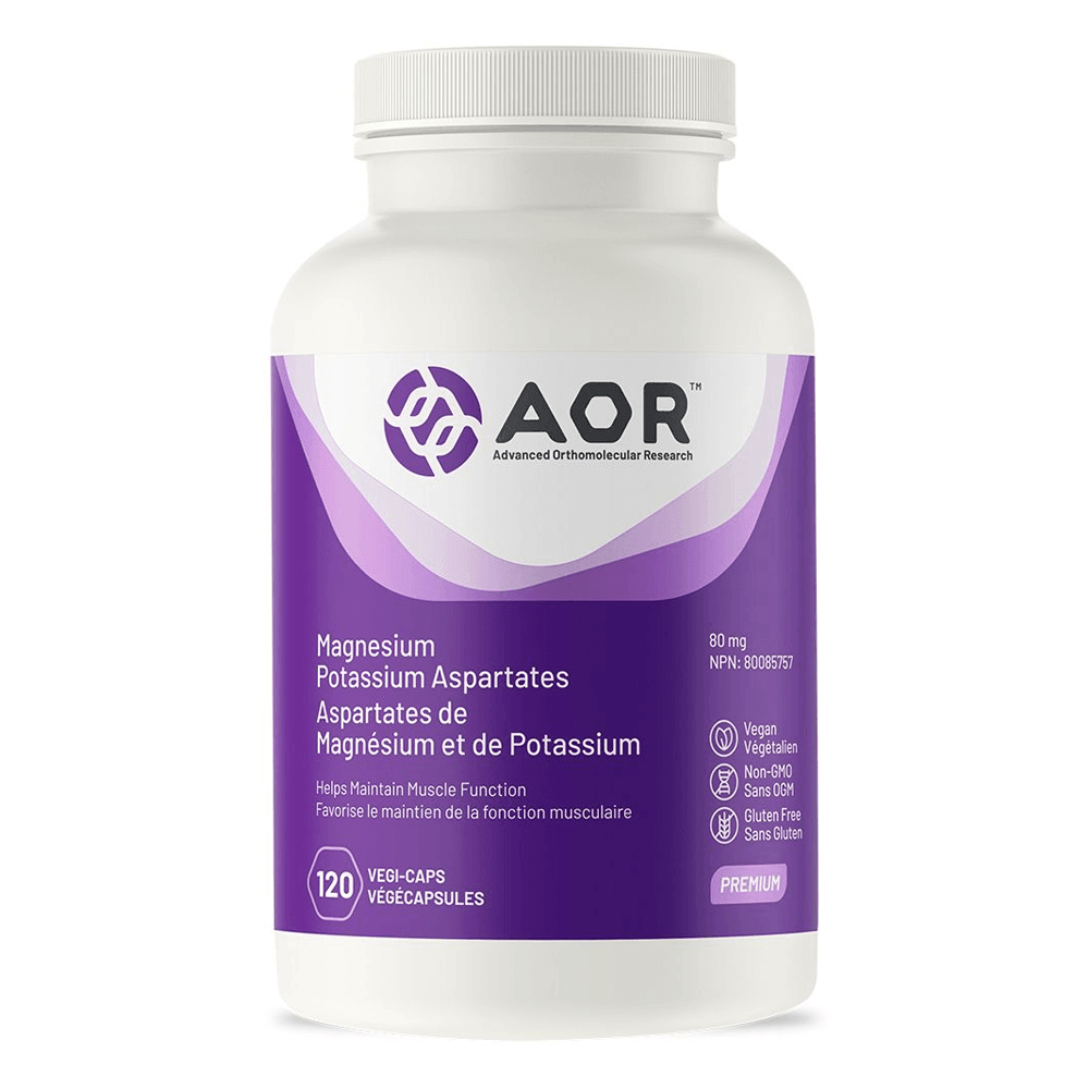 AOR Magnesium Potassium Aspartates 120 Veg - Caps - Nature's Source Inc