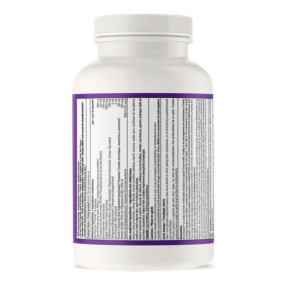 AOR Bone Basics 271mg, 360 Capsules - Cartilage Repair & Calcium Supplements, Bone Growth and Joint Health Supplements - Nature's Source Inc