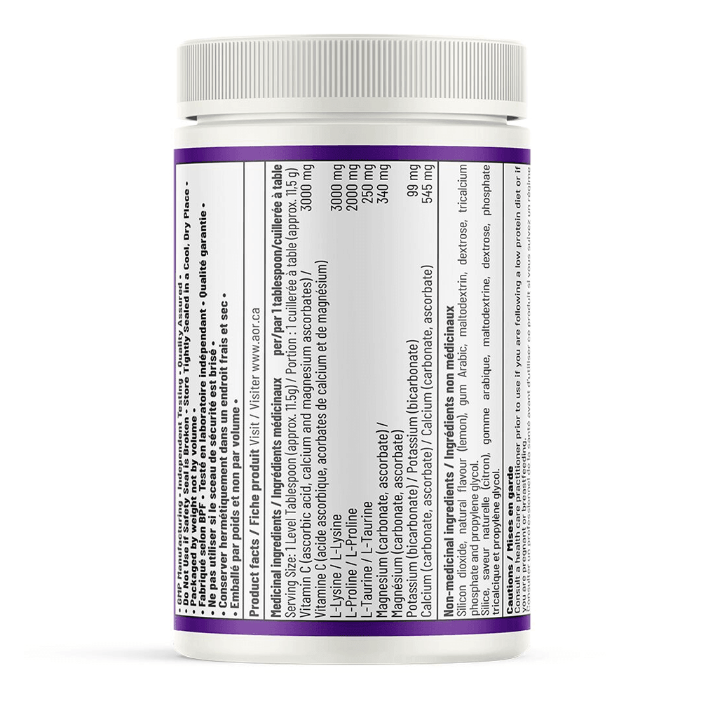 AOR Ortho C+, High - dose Vitamin C & Electrolyte Formula, 240 g - Nature's Source Inc