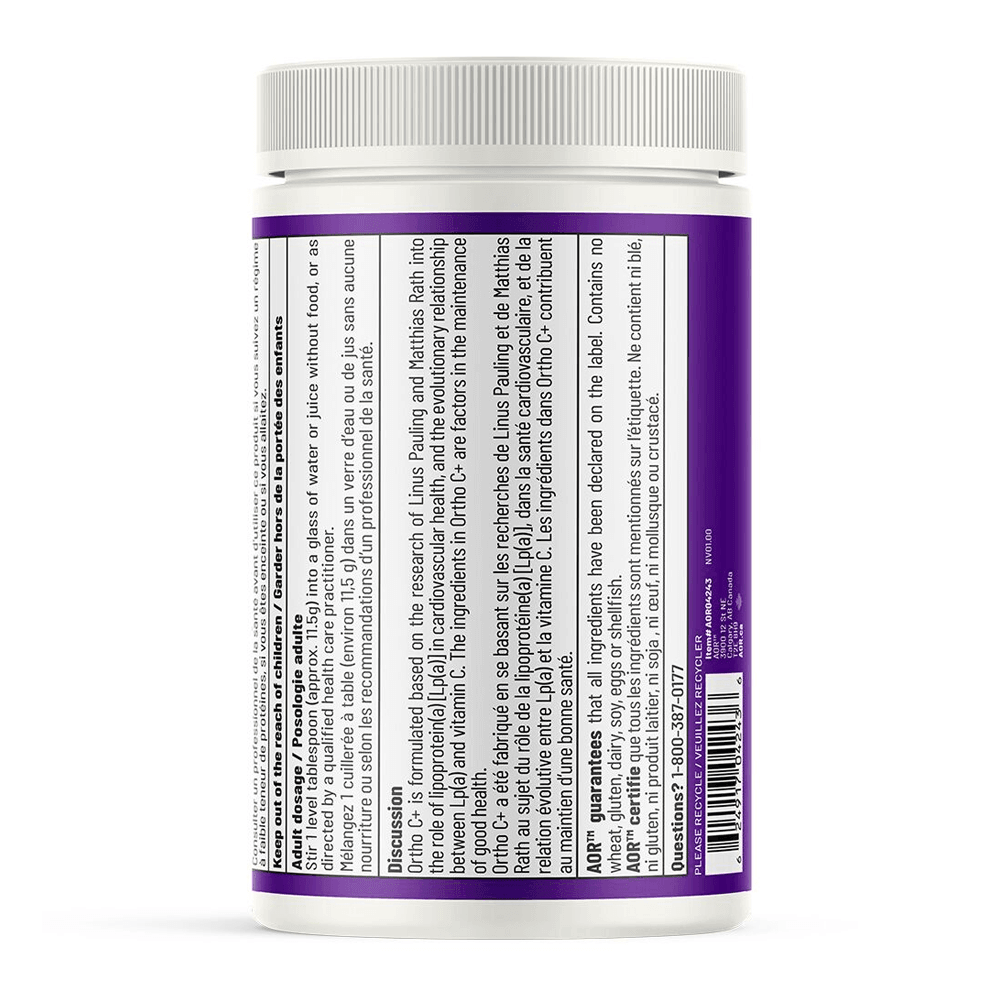 AOR Ortho C+, High - dose Vitamin C & Electrolyte Formula, 240 g - Nature's Source Inc
