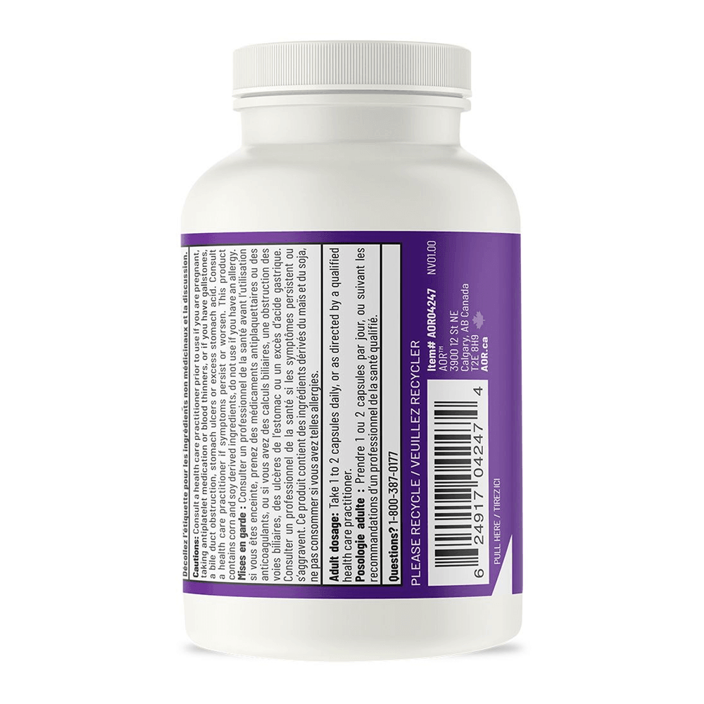 AOR Curcumin Active 133.3mg, 60 Vegan Capsules - Fast - Acting Relief For Inflammation, Anti Inflammatory Turmeric Supplement for Joint Pain - Nature's Source Inc