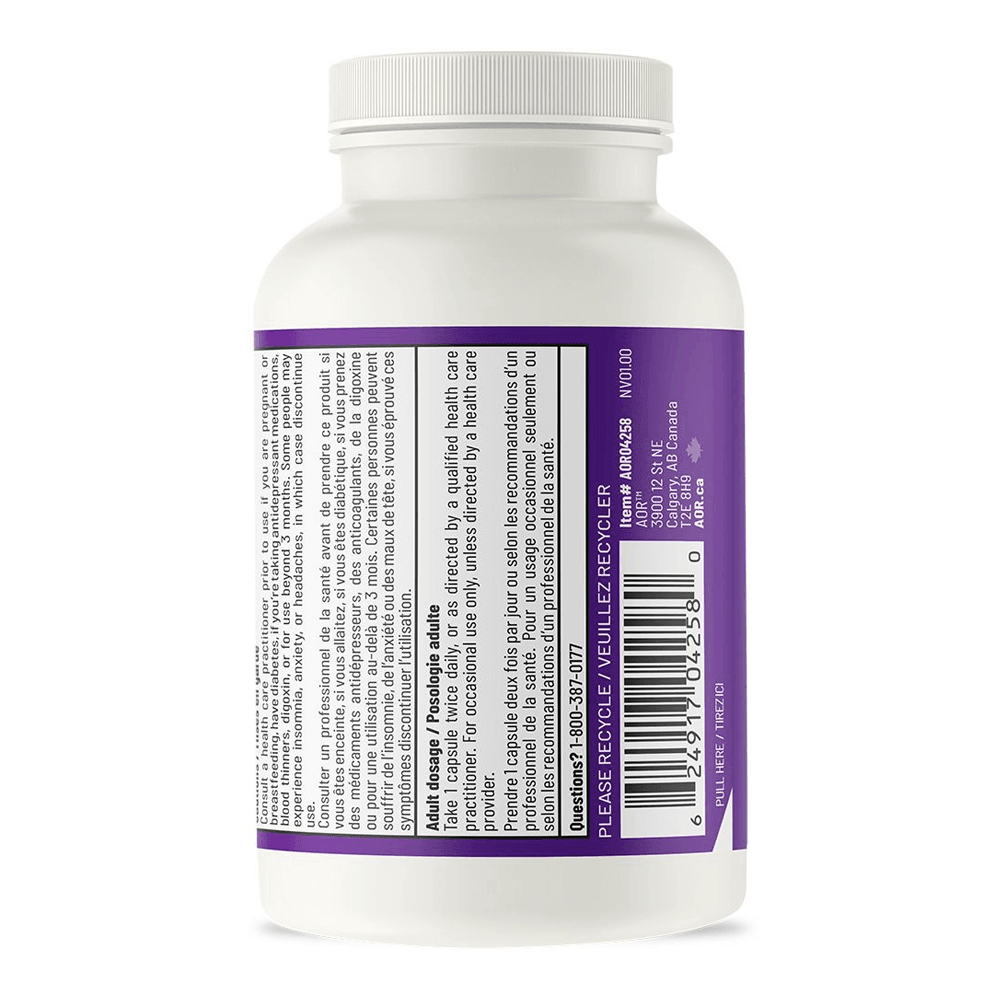 AOR Rhodiola Rosea With Ginseng 60 Veg - Caps - Nature's Source Inc