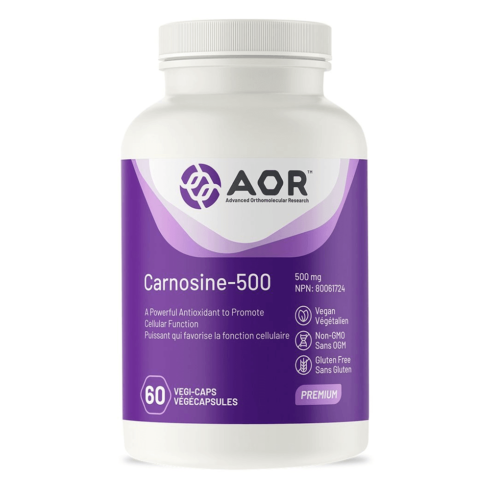 AOR Carnosine - 500 60 Veg - Caps - Nature's Source Inc
