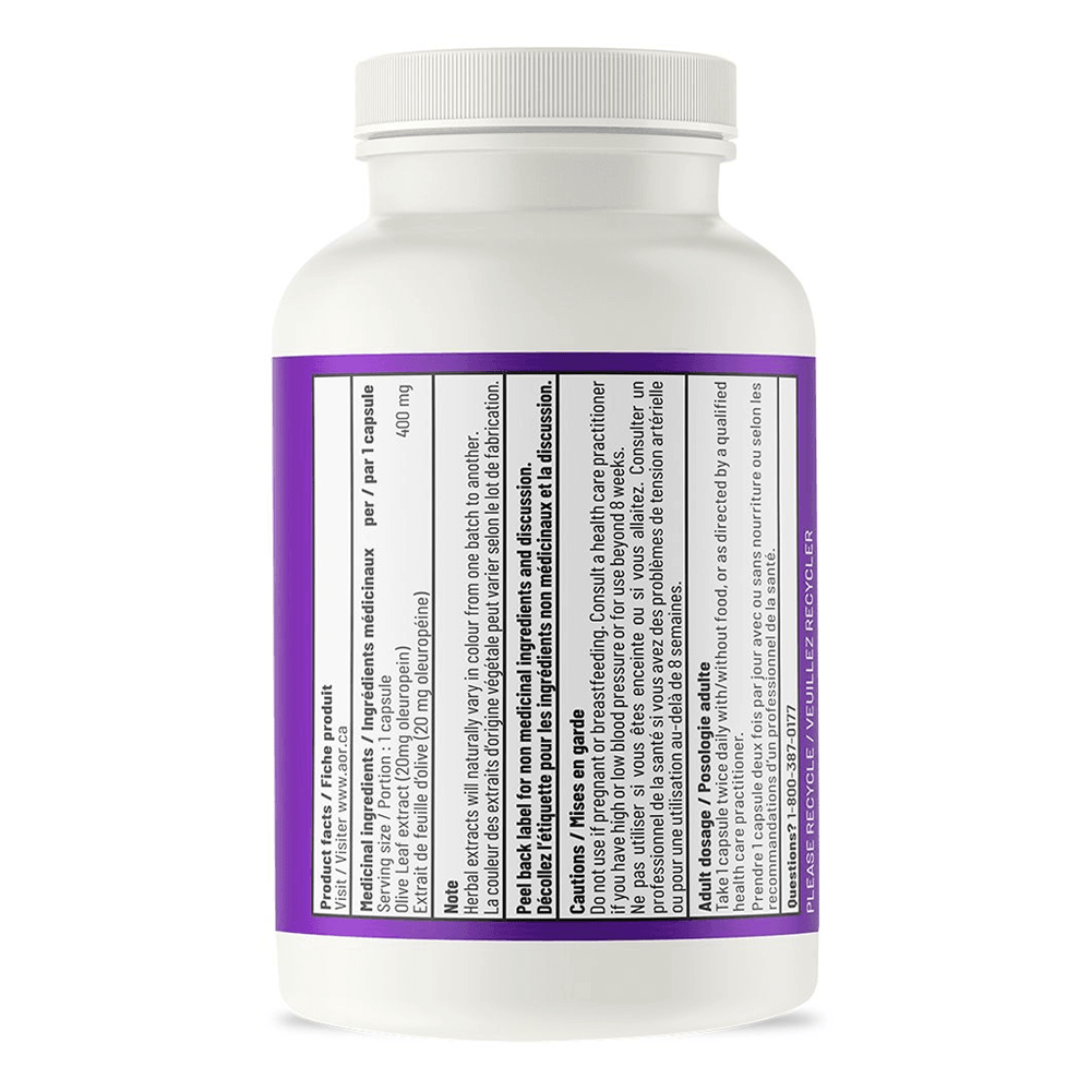 AOR Olive Leaf Extract 60 Veg - Caps - Nature's Source Inc