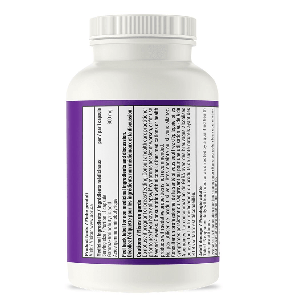 AOR Gaba 60 Veg - Caps - Nature's Source Inc