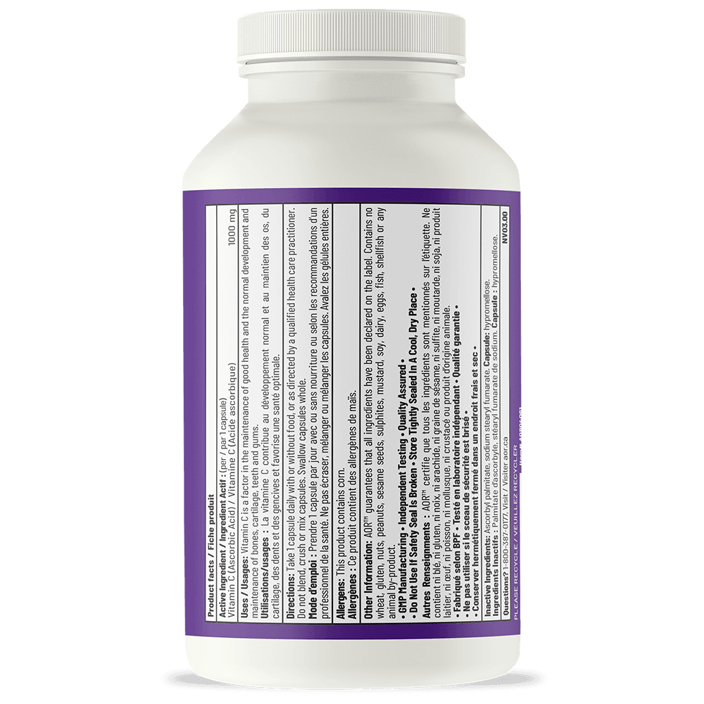 AOR Pro Vitamin C 1000mg 300 Veg - Caps - Nature's Source Inc