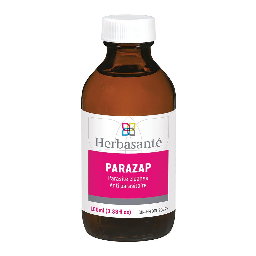 Herbasante Parazap 100 ml - Parasite Cleanse of Intestinal Verminosis and Parasitosis, Prevents Dust Mite Allergies, Ideal for All Ages - Nature's Source Inc
