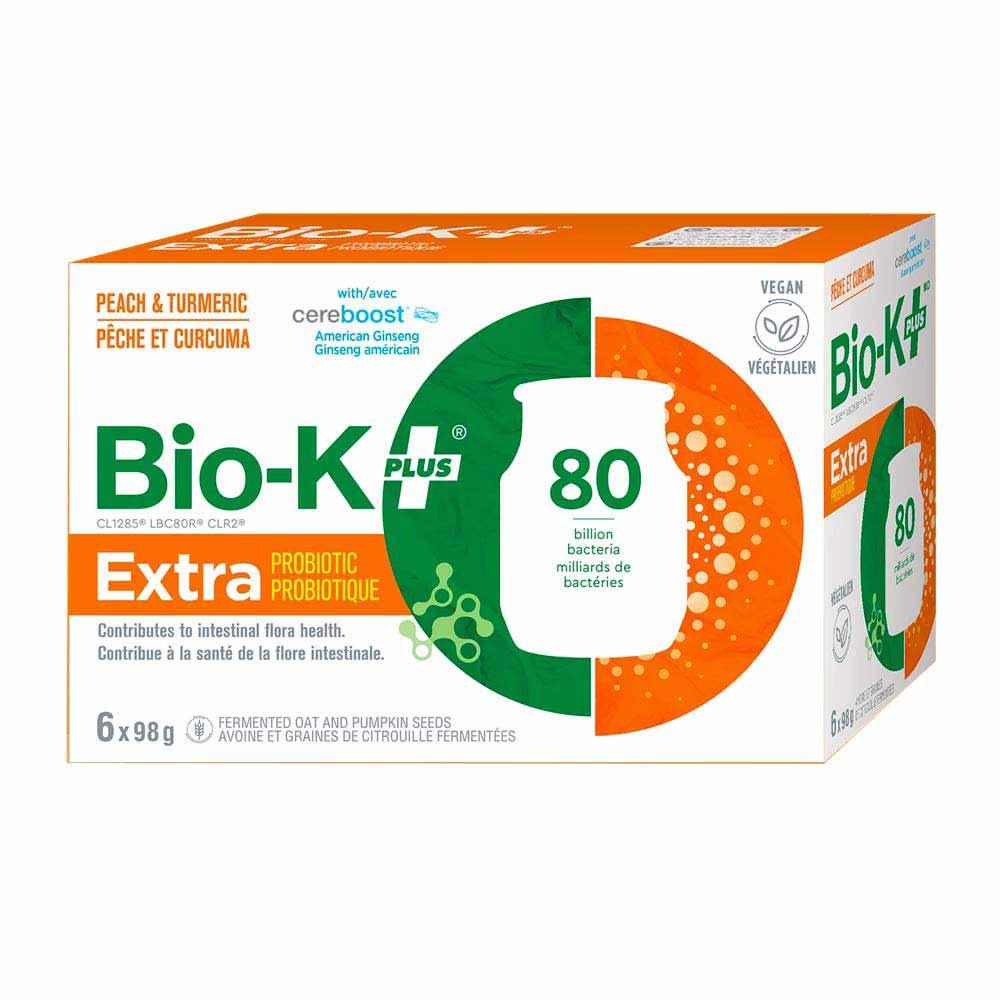 Bio - K+ Probiotic Extra Peach and Tumeric 6 Packs - Nature's Source Inc