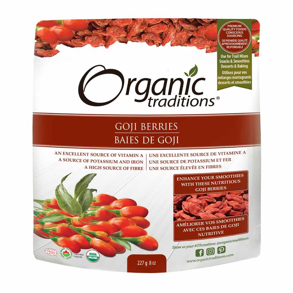 Organic Traditions Goji Berries - 227g - Nature's Source Inc