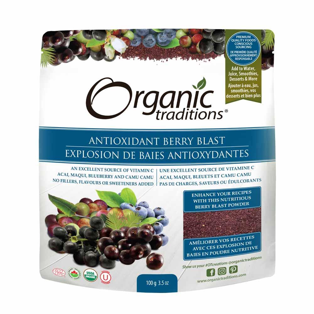 Organic Traditions Berry Blast Antioxidant - 100g - Nature's Source Inc