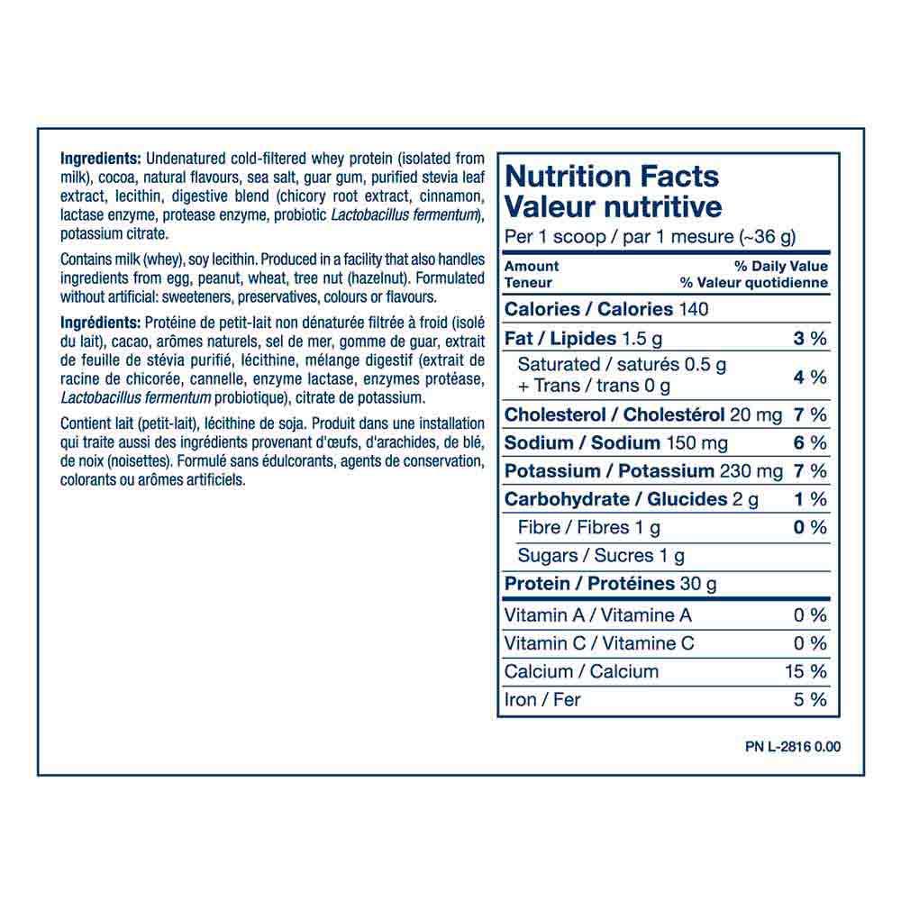PVL Chocolate ISO Sport Whey Protein 840g - Nature's Source Inc