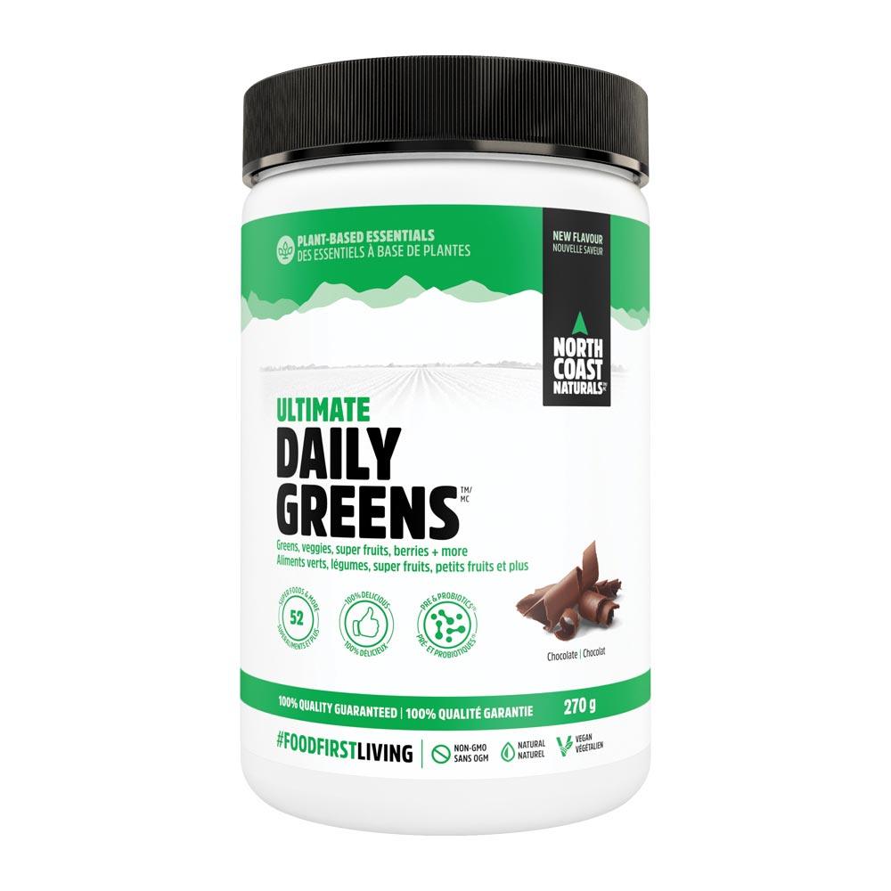 North Coast Ntrls Daily Greens Chocolate 270g - Nature's Source Inc