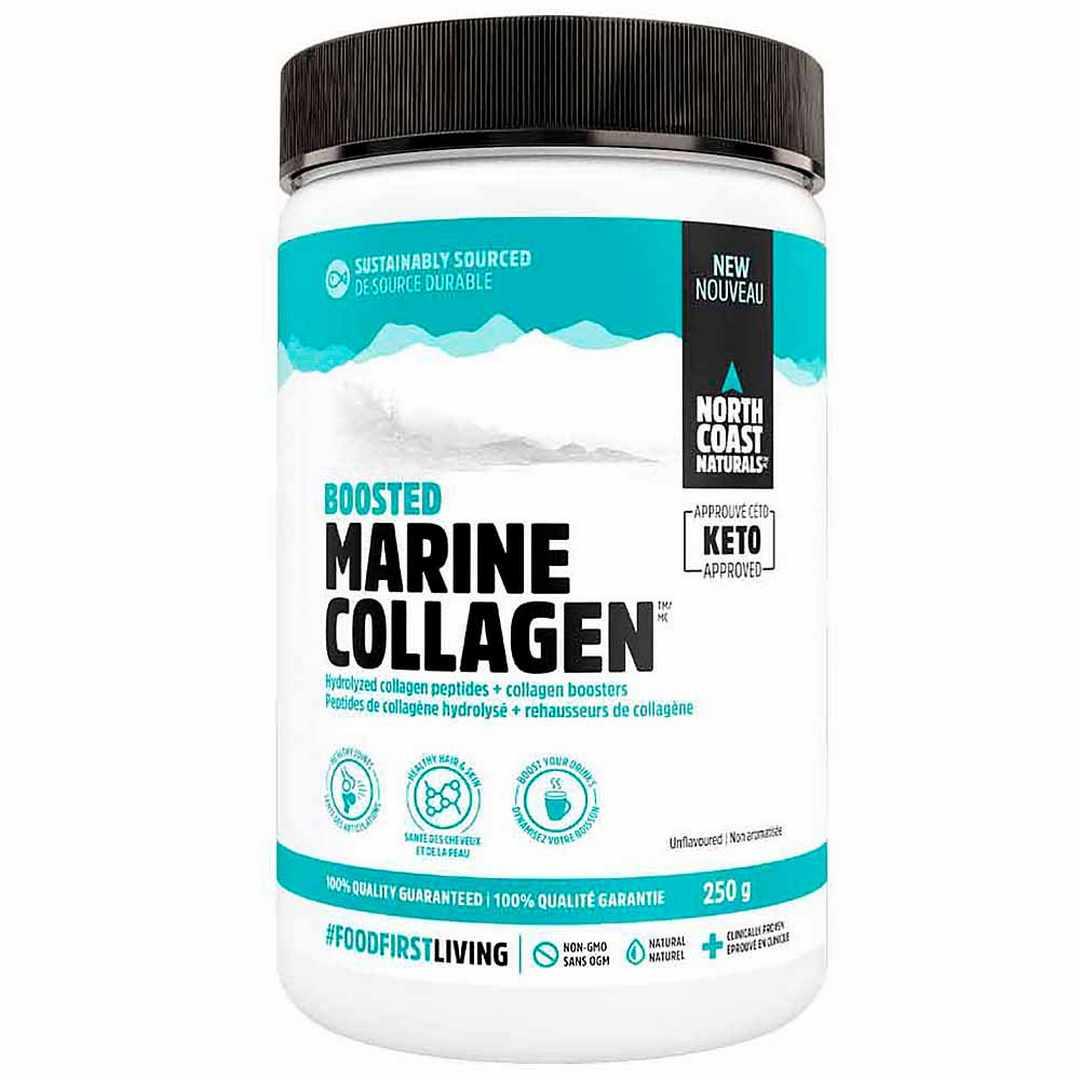 North Coast Naturals Unflavored Boosted Marine Collagen - 250g - Nature's Source Inc