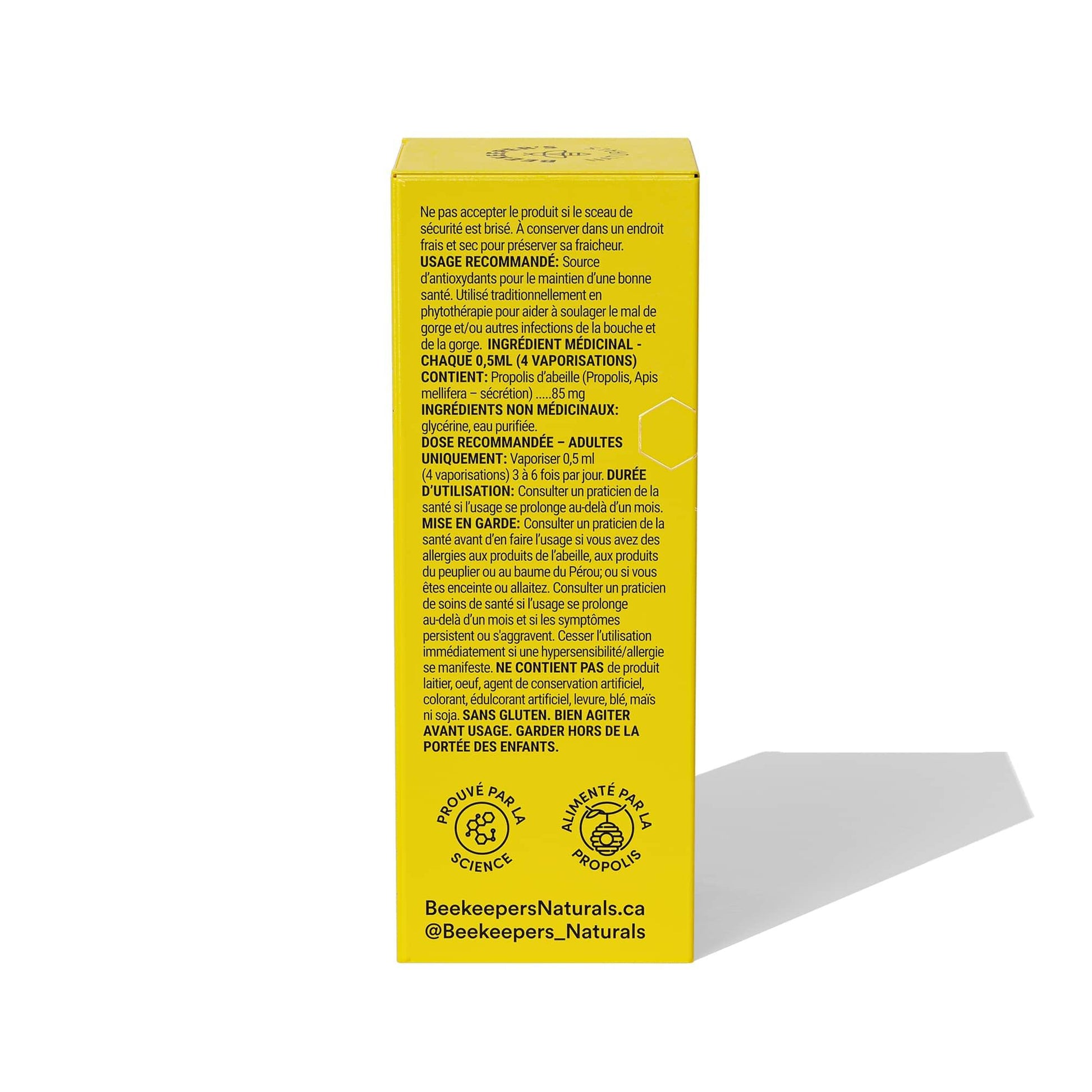 Beekeeper's Naturals Propolis Throat Relief Spray 30ml - Nature's Source Inc