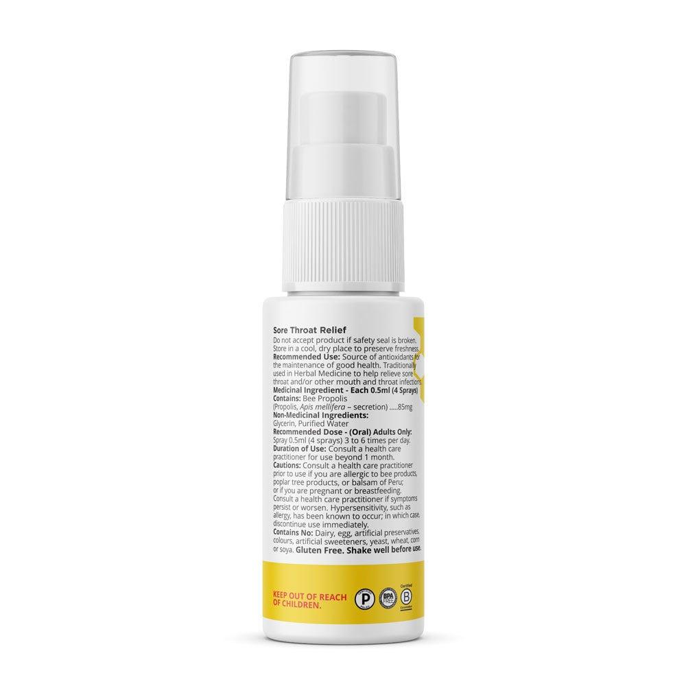Beekeeper's Naturals Propolis Throat Relief Spray 30ml - Nature's Source Inc