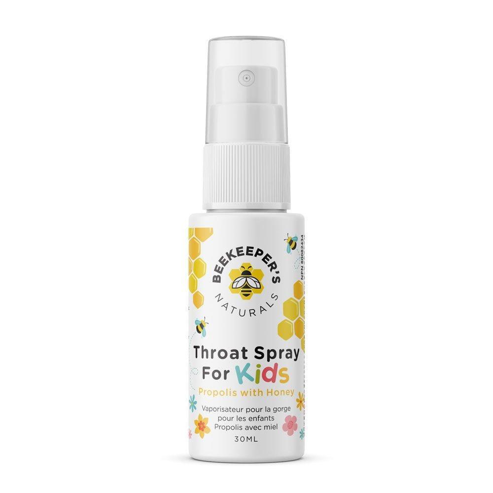 BeeKeepers Naturals - Bee Propolis Throat Spray for Kids - 30ml - Nature's Source Inc