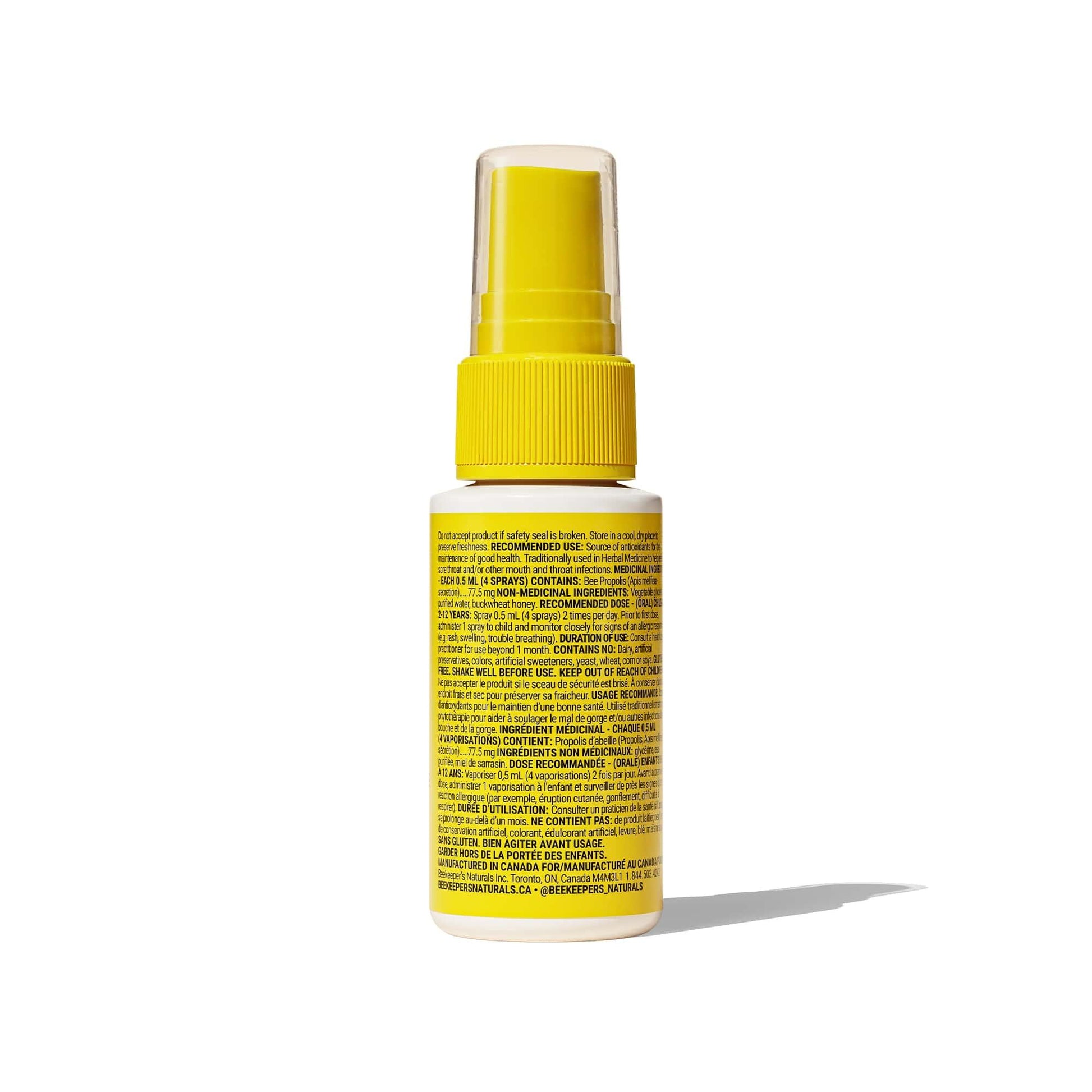 BeeKeepers Naturals - Bee Propolis Throat Spray for Kids - 30ml - Nature's Source Inc