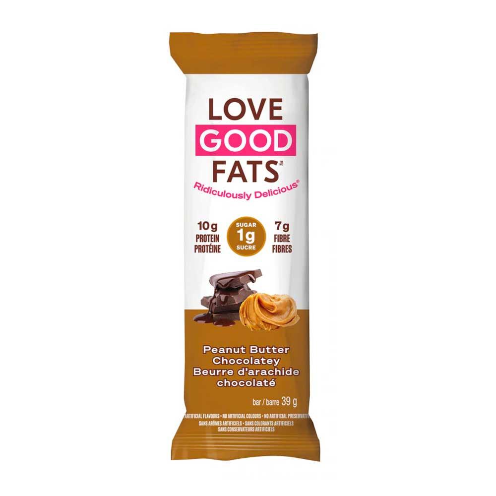 Love Good Fats Peanut Butter Chocolate Snack Bar 39g - Nature's Source Inc