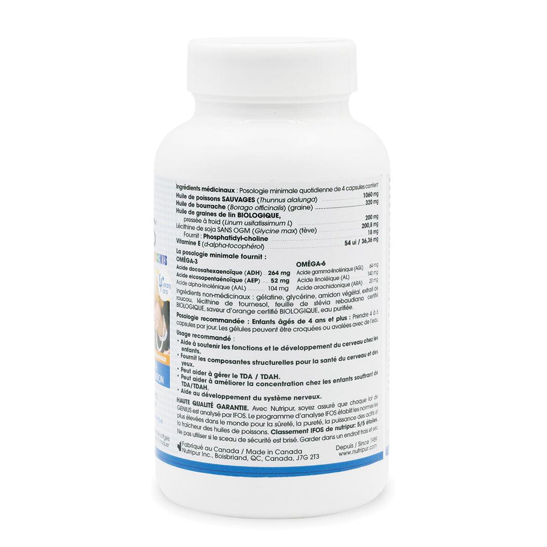 Nutripure Genius Kids and Teens 90 chews - Nature's Source Inc