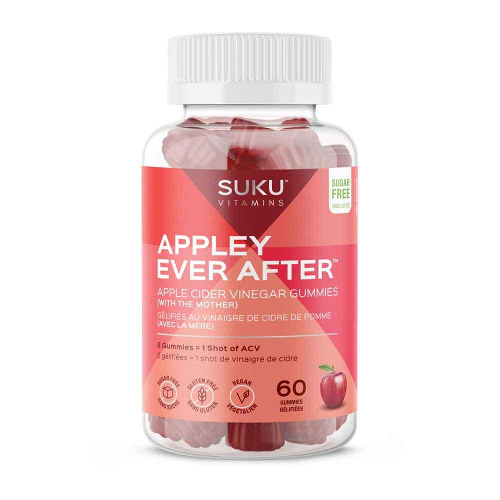 Suku Vitamins Appley Ever After (Apple Cider Vinegar Gummies With Mother) - 60 Gummies - Nature's Source Inc