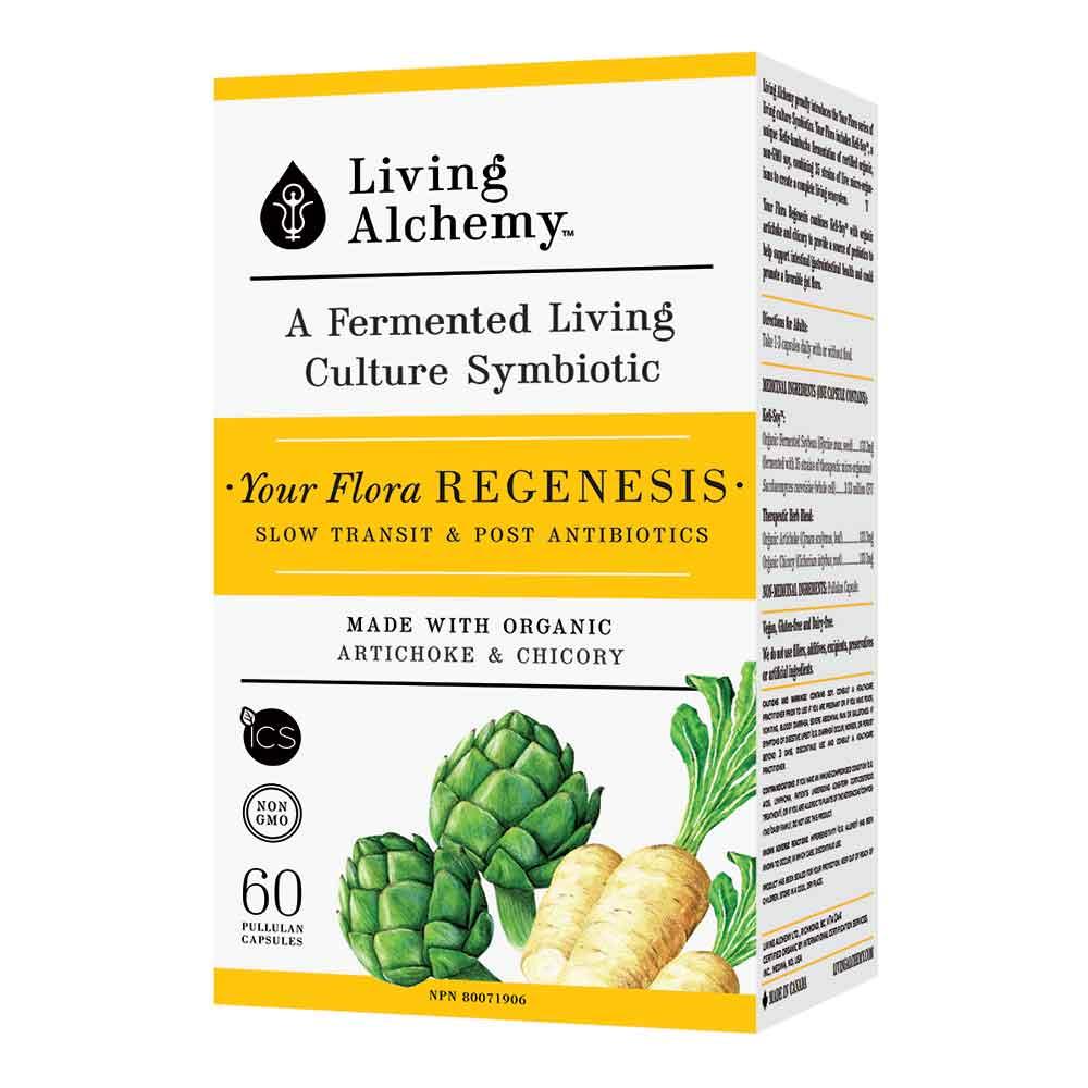 Living Alchemy Your Flora Regenesis 60 Veg Capsules - Nature's Source Inc