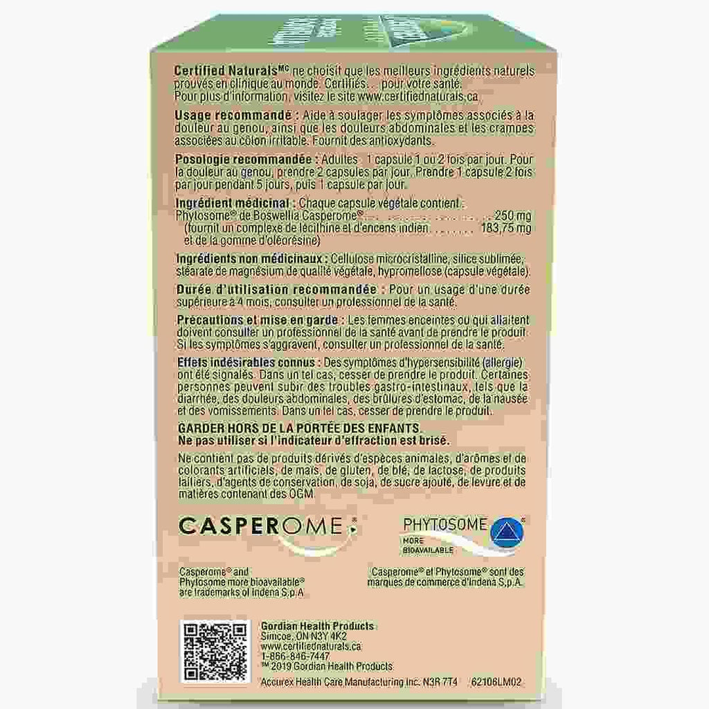 Certified Naturals Bioavailable Boswellia (60 VegCaps) - Nature's Source Inc