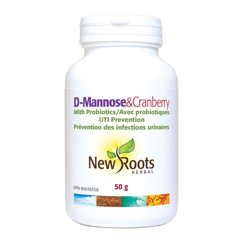 New Roots D - Mannose & Cranberry W - Probiotic 50 G - Nature's Source Inc