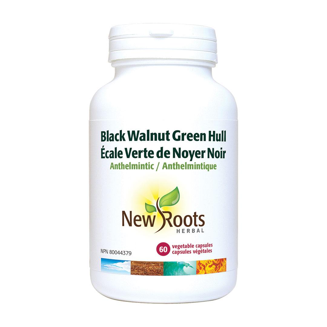 New Roots Black Walnut Hulls 60c - Nature's Source Inc