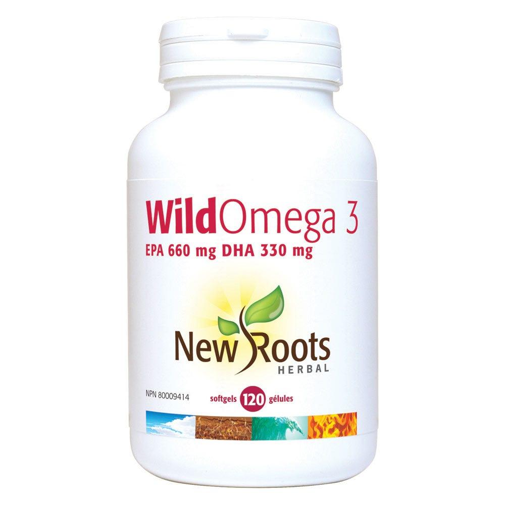 New Roots Wild Omega 3 EPA 660 Mg DHA 330 Mg 120 Softgels - Nature's Source Inc