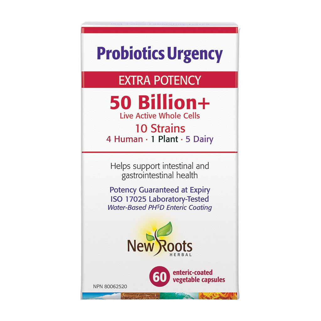New Roots Probiotic Urgency 50 Billion 60C - Nature's Source Inc