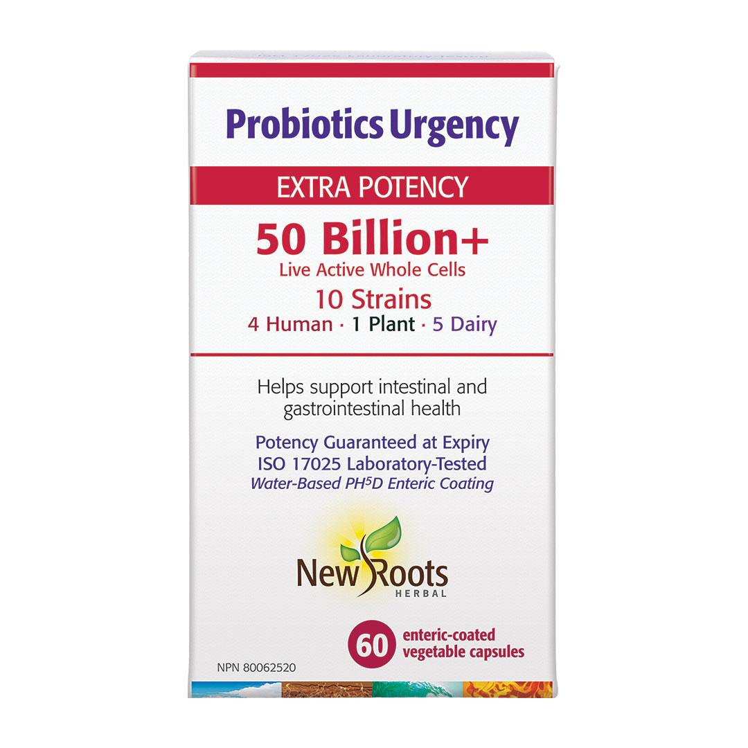 New Roots Probiotic Urgency 50 Billion 60C - Nature's Source Inc