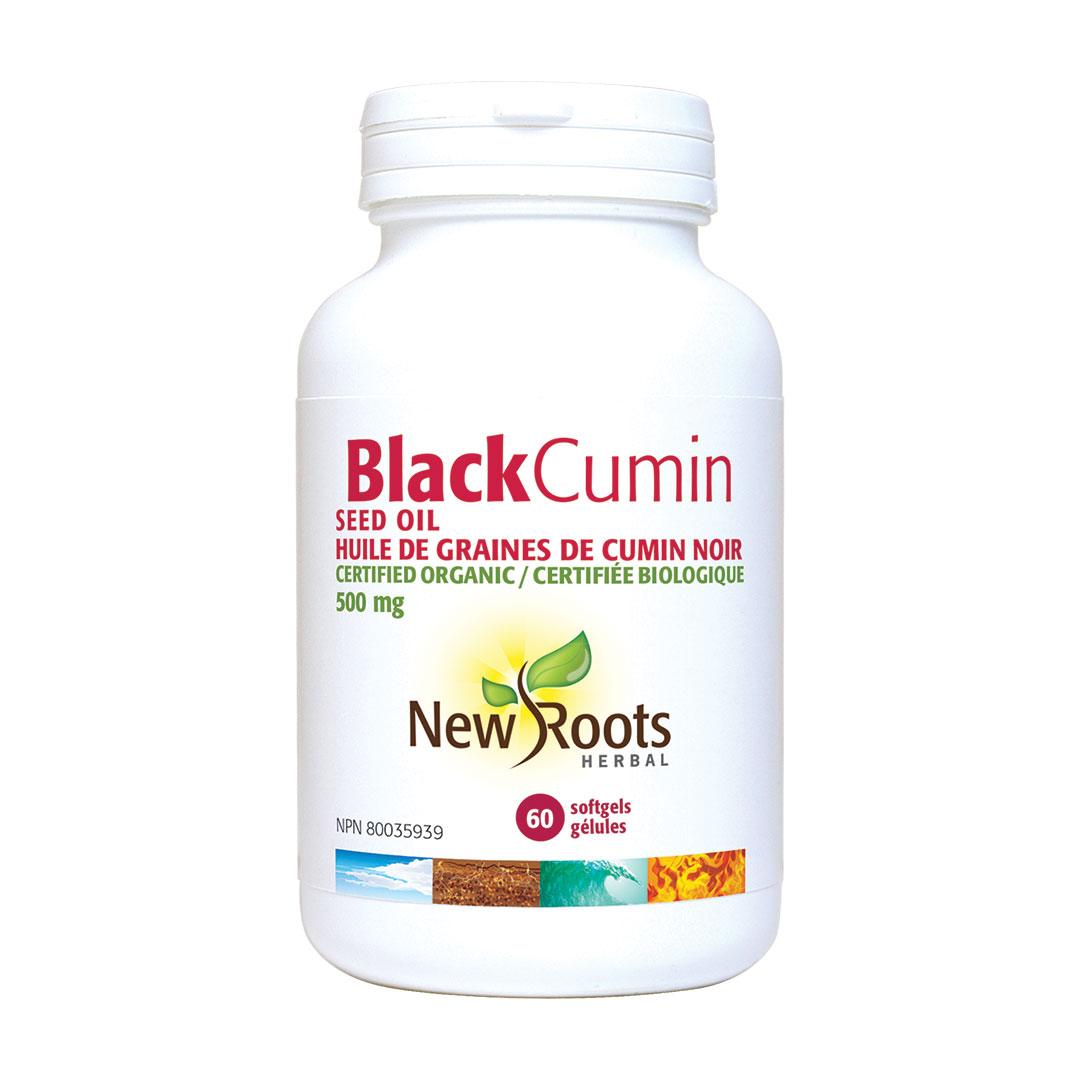 New Roots Black Cumin Seed Oil 500 Mg 60Sg - Nature's Source Inc