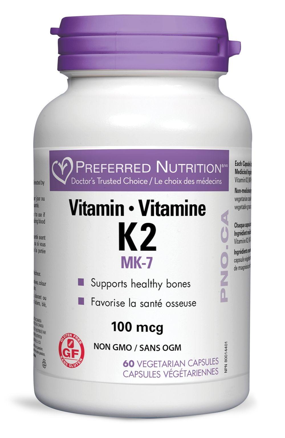 Assured Vitamin K2 100mcg 60vc - Nature's Source Inc