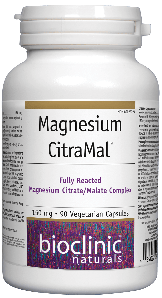 Bioclinic Naturals Mag CitraMal 150mg 90 Veg - Caps - Nature's Source Inc