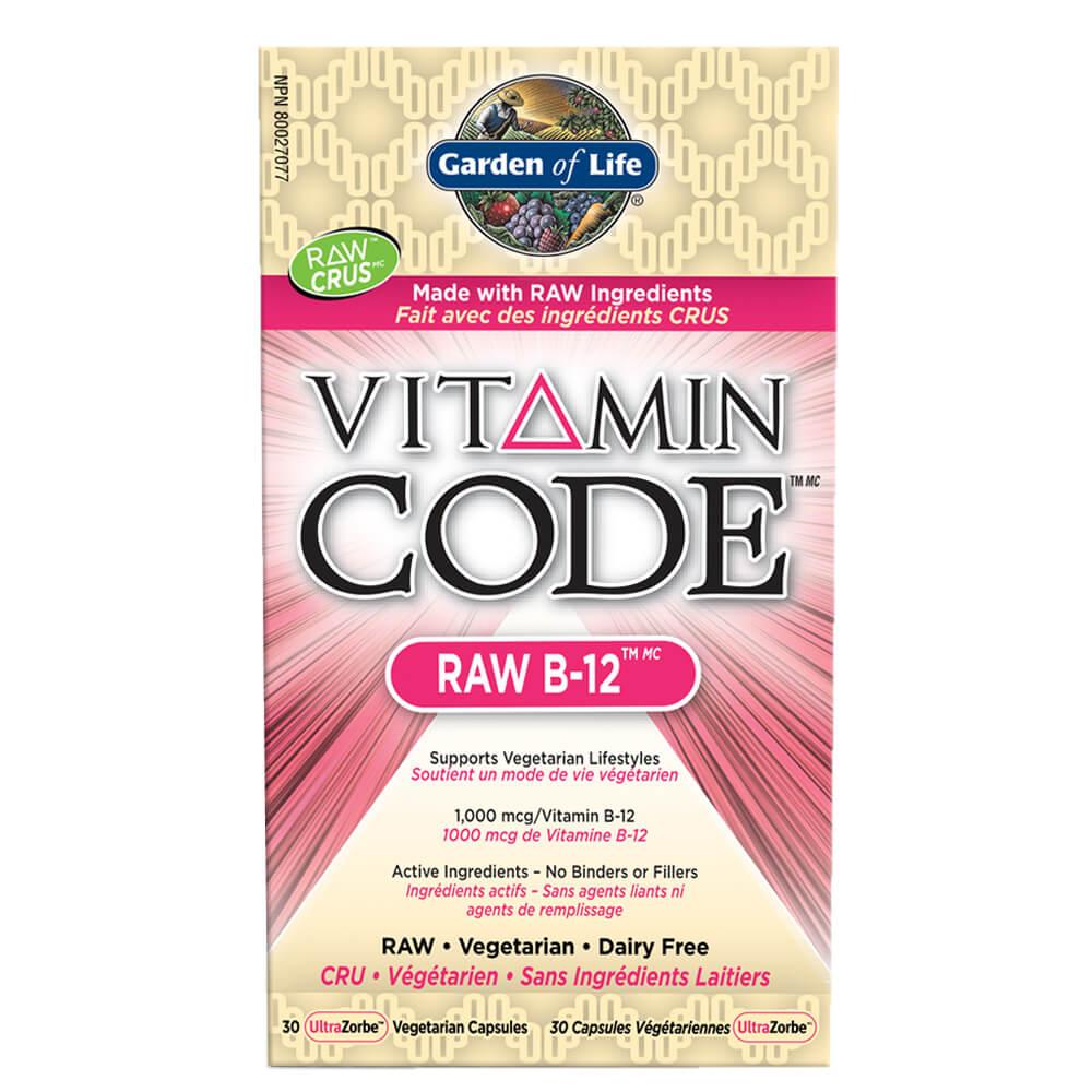 Garden of Life Vitamin Code Raw B - 12 UltraZorbe 30 Veg - Caps - Nature's Source Inc