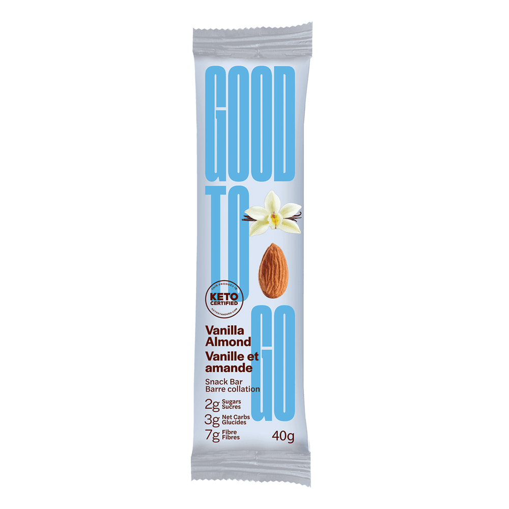 Good to Go Keto Bars Vanilla Almond 40g - Nature's Source Inc