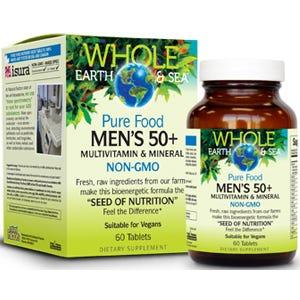 Natural Factors Whole Earth & Sea Men's Multi 50 (60 t) - Nature's Source Inc
