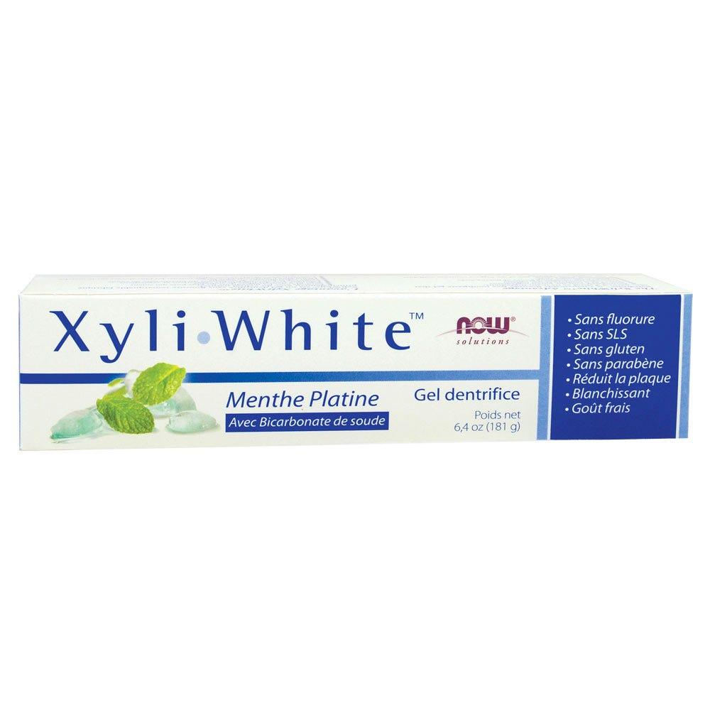 Now Xyli - White Platinum Mint Toothpaste Gel 181g - Nature's Source Inc