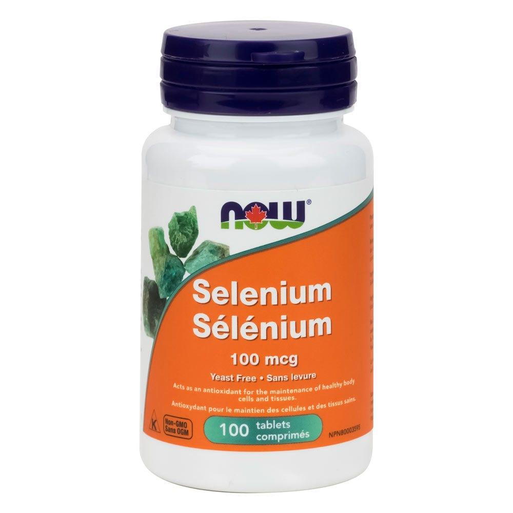 Now Selenium Yeast - Free Essential Mineral - 100 Tablets - Nature's Source Inc