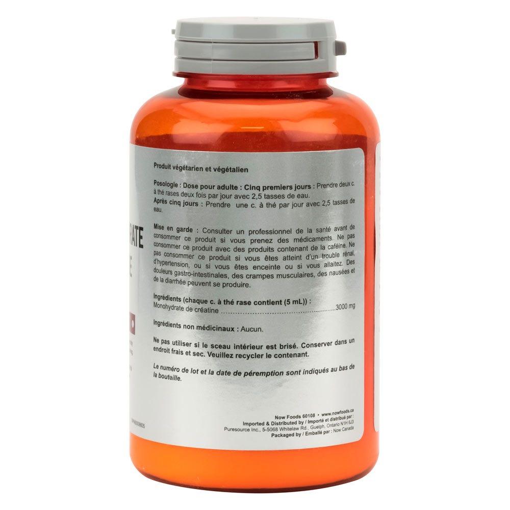 Now Creatine Monohydrate Pure Powder 227g - Nature's Source Inc