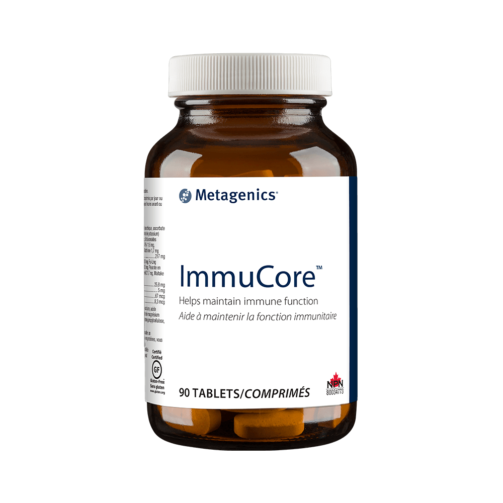 Metagenics Immucore 90 Tablets - Healthy Immune Function, Features Ultra Potent - c, Includes Essential Nutrients Like Zinc, Vitamin D and Concentrated Blend of Mushroom Extracts - Nature's Source Inc